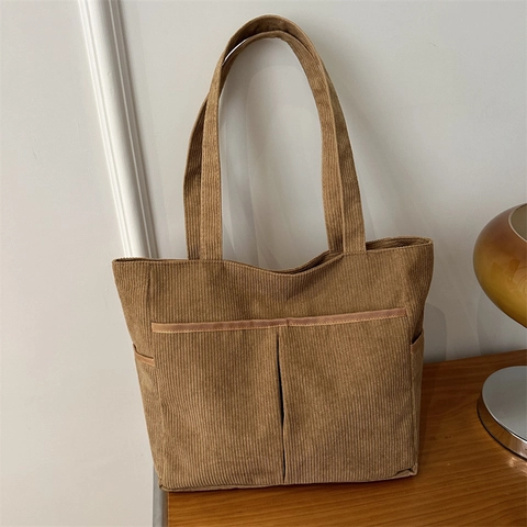 Bolso Tote de Lona Patchwork de Gran Capacidad para Mujer Bolso de Hombro Casual Retro Bolso de Viaje Diario Con Múltiples Bolsillos