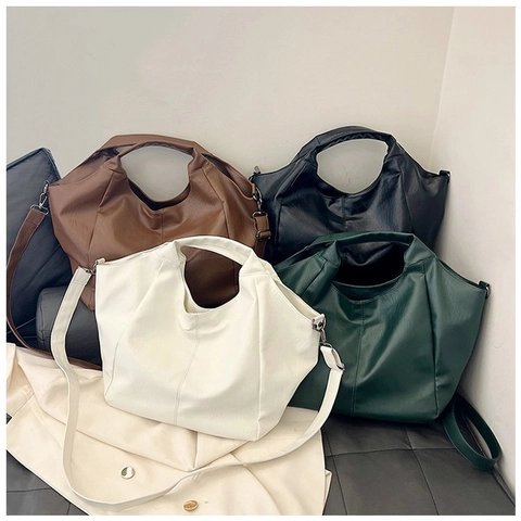 Bolso Tote de Gran Capacidad Para Mujer Bolso de Hombro Hobo Desenfadado Bolso Mensajero Casual Con Correa Desmontable Bolso de Mano Moda