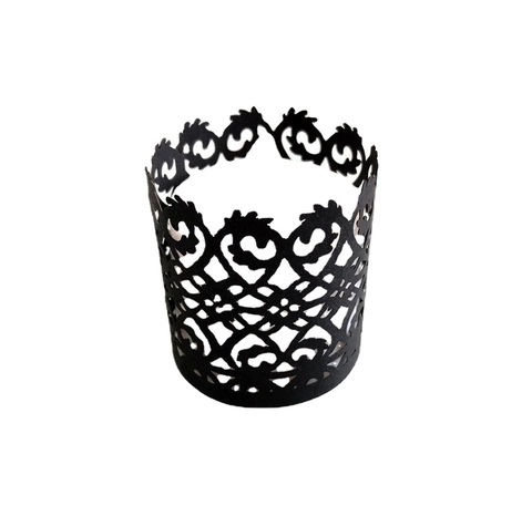 Involucri per Cupcake in Carta Tagliati al Laser Copri Candela Traforati Paralume Decorativo in Pizzo per Feste di Matrimonio