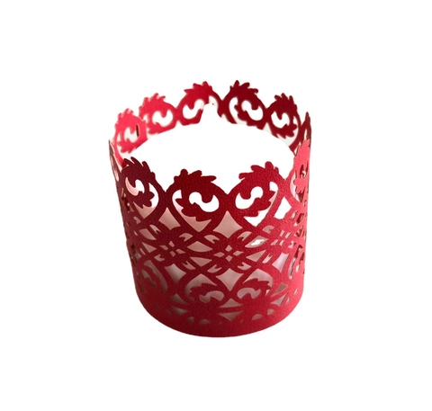 Involucri per Cupcake in Carta Tagliati al Laser Copri Candela Traforati Paralume Decorativo in Pizzo per Feste di Matrimonio