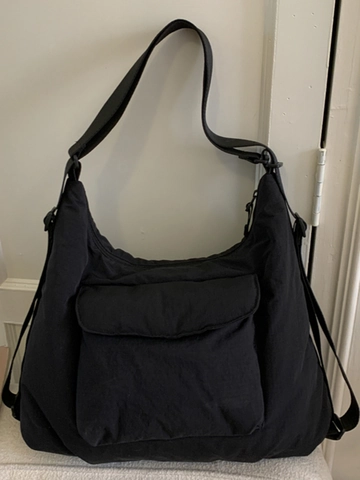 Große Kapazität Nylon Tragetasche Damen Japanischer Stil Einfache Lässige Schultertasche Mit Mehreren Taschen Literarische Frische Tasche