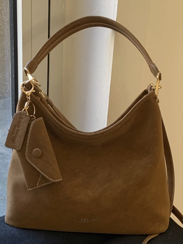 Borsa Tote Grande Capacità in Pelle PU Scamosciata Vintage per Donna Moda Hobo Borsa a Tracolla Con Pochette Coordinata