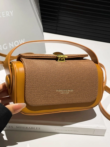 Trendige PU Leder Kleine Quadratische Umhängetasche Für Damen Vintage Box Handtasche Mit Metallo-Schloss Elegante Schultertasche
