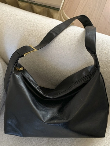 Bolso Tote Minimalista de Gran Capacidad de Cuero PU para Mujer Moda de Invierno Bolso de Hombro Hobo Bolso de Mano Suave