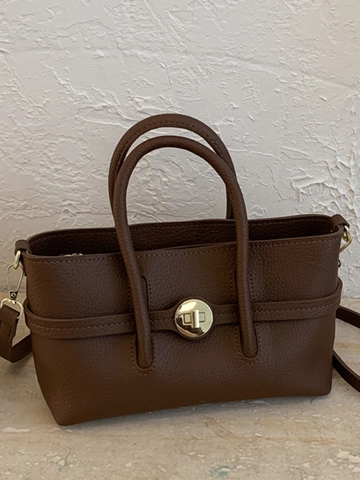 Women Retro Litchi Pattern PU Leather Handbag Fashion Minimalist Crossbody Small Square Bag Top Handle Adjustable Strap