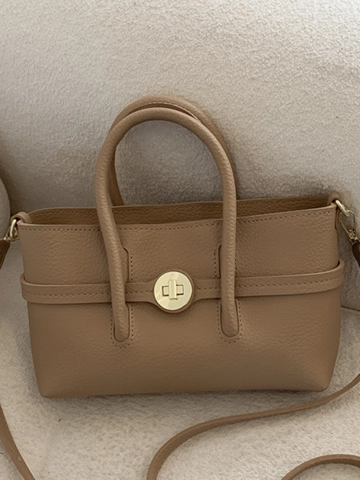 Women Retro Litchi Pattern PU Leather Handbag Fashion Minimalist Crossbody Small Square Bag Top Handle Adjustable Strap
