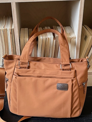 Grote Capaciteit Dames Nylon Tote Tas Stedelijk Minimalistisch Messenger Bag Voor Studenten Kantoor Handtas