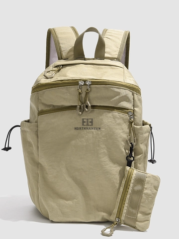Leichter Wanderrucksack Mit Großer Kapazität Oxford-Gewebe Street Style Reise Schultasche Mit Abnehmbarem Beutel