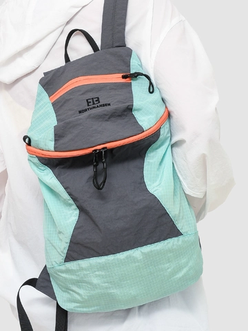 NORTHNANSEN Zaino Outdoor in Nylon Leggero Impermeabile Color Block Casual Travel Daypack per Donna Studente Borsa Scuola