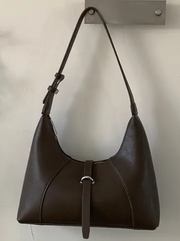 Borsa a Tracolla Vintage Hobo da Donna in Pelle PU Borsa Sottobraccio a Mezza Luna Con Tracolla Regolabile Borsa Urbana Minimalista