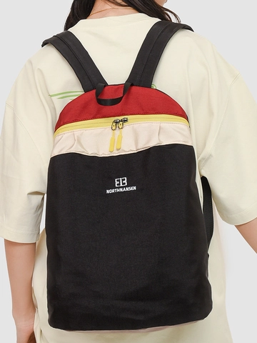Leichter Wasserdichter Oxford Gewebe Farbblock Rucksack Casual Mode Studenten Schultasche Sport Fitness Reise Mehrfarbiger Rucksack