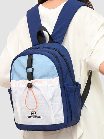 Women's Fashion Color Block Nylon Backpack Large Capacity Waterproof School Bag For Student Outdoor Lightweight Casual Travel Backpack