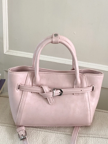 Borsa a Spalla in Pelle PU Semplice Urbana Per Donna Borsa Tote a Grande Capacità Con Fibbia a Tracolla Borsa a Mano Pendolare alla Moda