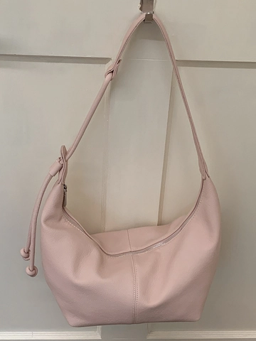 Bolso de Axila para Mujer Cuero PU Minimalista Grano de Lichi Bolso Hobo de Hombro Color Sólido Con Cremallera