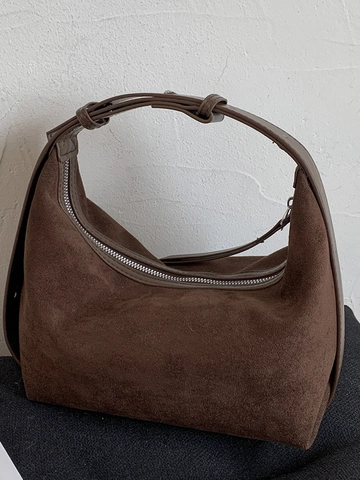 Borsa a Spalla Hobo in Pelle PU da Donna Borsa a Tracolla di Grande Capacità per Pendolare Borsa Underarm Minimalista