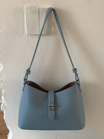 Damen PU Leder Schultertasche Große Kapazität Hobo Bucket Bag Mit Lychee-Muster Und Metallschloss Für Den Täglichen Pendelverkehr