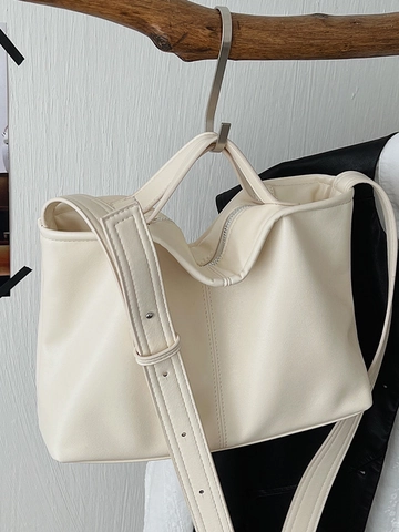 Bolso de Hombro de Cuero PU Vintage para Mujer Bolso Tote de Gran Capacidad Con Correa Ajustable Diario Casual Bolso de Axila