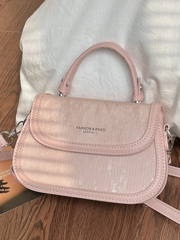 Women Fashion Urban Minimalist Contrast Color PU Leather Crossbody Bag Small Square Handbag With Top Handle Daily Shoulder Bag