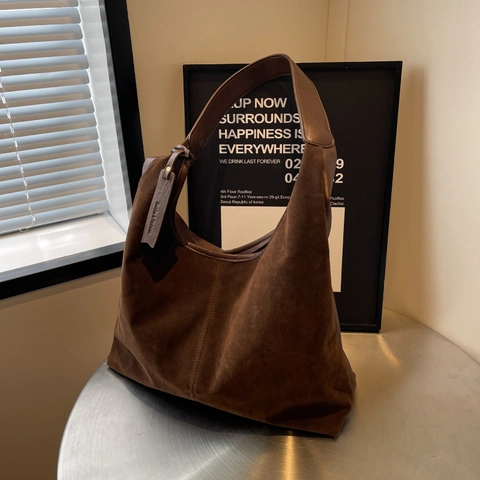 Vintage PU Δερμάτινη Τσάντα Ώμου Hobo Μεγάλης Χωρητικότητας Για Γυναίκες Ρετρό Τσάντα Tote Με Ματ Υφή Για Μετακινήσεις
