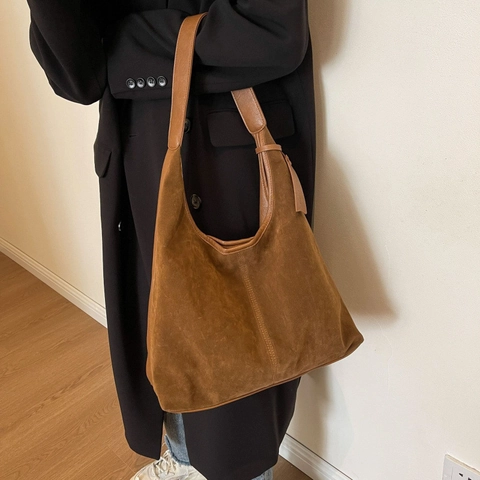 Vintage PU Δερμάτινη Τσάντα Ώμου Hobo Μεγάλης Χωρητικότητας Για Γυναίκες Ρετρό Τσάντα Tote Με Ματ Υφή Για Μετακινήσεις