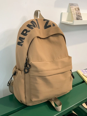 Mochila de Nailon Casual para Mujer Estilo Bosque Ligera Impermeable Gran Capacidad Bolsa Escolar para Estudiantes Viaje Estampado de Alfabeto