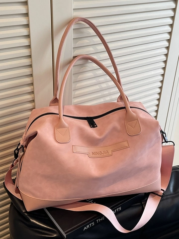 Borsa Tote in Pelle PU da Donna a Grande Capacità Semplice Moda Borsa da Viaggio Casual Borsa a Tracolla Hobo Giornaliera