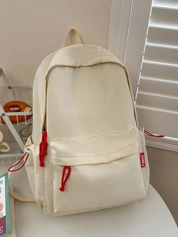 Mochila de Nailon Casual de Estilo Japonés Gran Capacidad Impermeable Mochila Escolar Para Estudiantes Unisex Color de Contraste