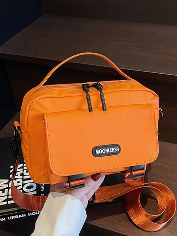 Fashion Unisex Nylon Messenger Bag Waterproof Lightweight Crossbody Bag With Adjustable Strap Urban Casual Handbag For Men Women Travel