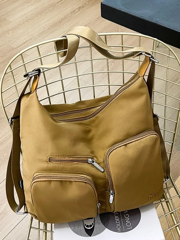 Borsa a Tracolla da Donna in Nylon Grande Capacità Multitasche Borsa Tote da Viaggio Casual Borsa Hobo per Uso Quotidiano