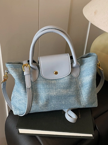 Borsa a Mano da Donna in Pelle PU Minimalista Urbana con Impunture Borsa Tote con Tracolla Regolabile Borsa a Tracolla Casual di Grande Capacità