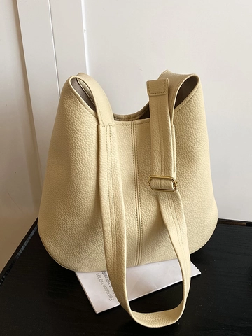 Große Kapazität Litschi-Muster PU-Leder Tote Bag Für Damen Mode Urban Minimalistische Schultertasche Umhängetasche Hobo Handtasche