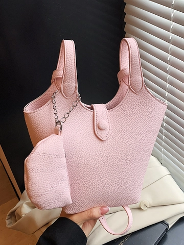 Mode Dames PU Lederen Emmertas Crossbody Tas Lychee Patroon Handtas Schoudertas Met Kleine Portemonnee Urban Design