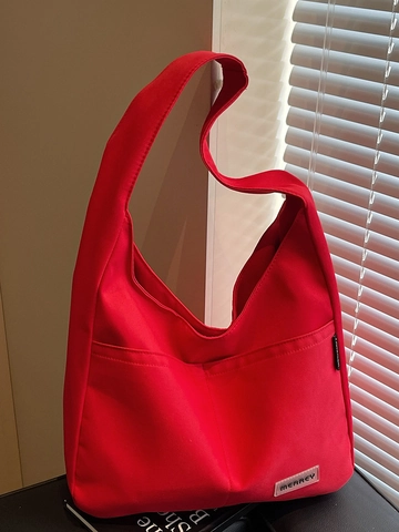 Borsa Tote in Tela da Donna Grande Capacità Semplice Borsa a Spalla Casual Urbana per Studenti Universitari Pendolarismo Quotidiano