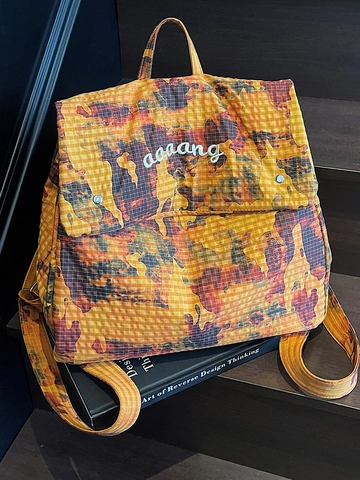 Fashion Camouflage Checkered Backpack Large Capacity Lightweight Printed Cloth Rucksack For Women Street Trend Daily Shoulder Bag