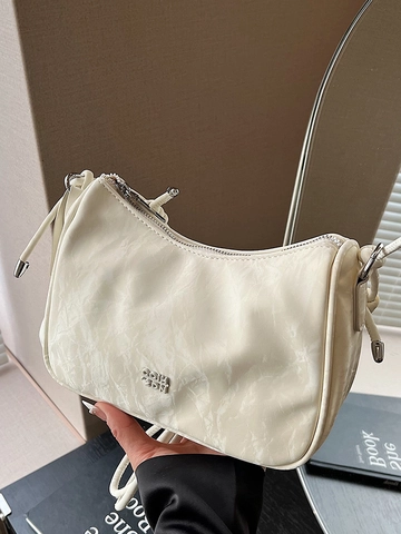 Borsa a Tracolla da Donna con Texture Marmo Moda Borsa Sotto Braccio Increspata Con Ciondolo Elefante Elegante Borsa in Stoffa per Donna Quotidiana