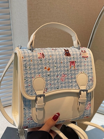 Sac à Dos Style Coréen Mignon Ours Dessin Animé pour Femmes Mode Cuir PU Preppy Petit Cartable Sac à Main pour Étudiants Filles Sac de Voyage Décontracté
