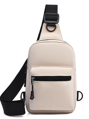 Damen Mode Urban Minimalistisch Brusttasche Wasserabweisend Polyester Sling Bag Einfarbig Crossbody Tasche Umhängetasche Große Kapazität