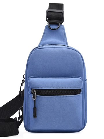 Damen Mode Urban Minimalistisch Brusttasche Wasserabweisend Polyester Sling Bag Einfarbig Crossbody Tasche Umhängetasche Große Kapazität