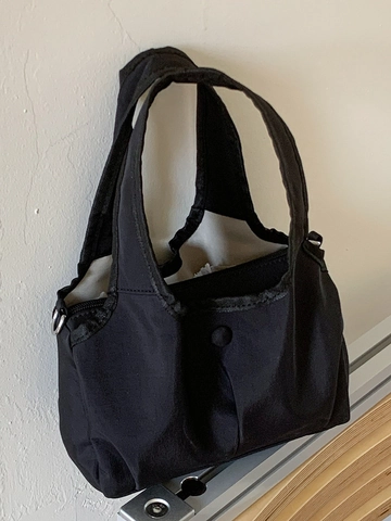Sac Cabas en Nylon Mode Été 2025 pour Femmes Grande Capacité Surpiqûres Minimalistes Sac à Épaule Bandoulière Décontracté