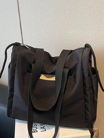 Bolso Tote de Cuero PU de Gran Capacidad para Mujer Bolso de Hombro Simple Urbano Bolso de Mano Informal a la Moda con Diseño de Costuras