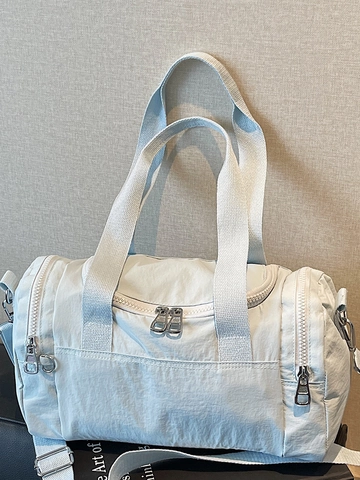Borsa Fitness da Donna a Grande Capacità Borsa da Viaggio Leggera Minimalista in Nylon a Spalla per Palestra Yoga