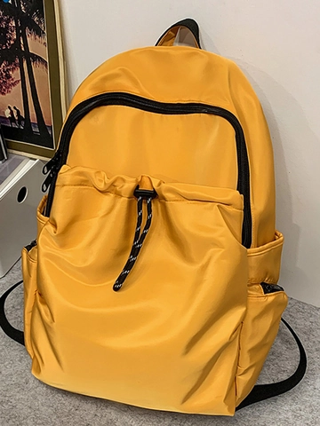 Mochila de Nailon Impermeable Ligera para Hombres Mujeres Gran Capacidad Múltiples Bolsillos Viaje Trabajo Escuela Daypack Senderismo Mochila Exterior