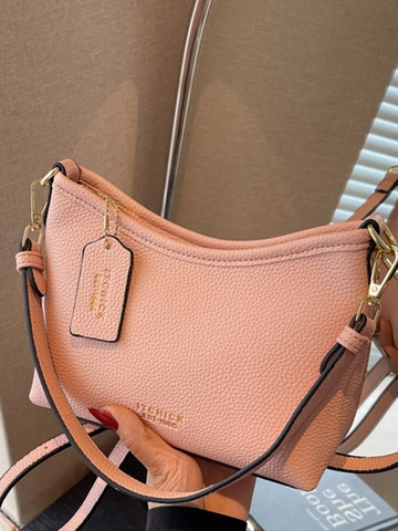 Mode Damen PU Leder Eimertasche Litschikorn Umhängetasche Mit Verstellbarem Riemen Retro Handtasche Lässige Damen Tragetasche