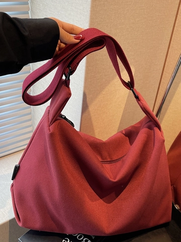 Sac à Épaule en Toile Grande Capacité Sac Bandoulière Fourre-tout Avec Bandoulière Large Réglable Sac Décontracté Vintage pour Femmes