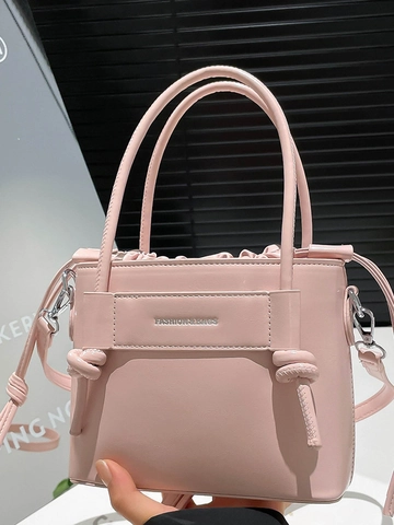 French Retro PU Leather Small Square Bag For Women New Fashion Shoulder Crossbody Bag High Quality Tote Handbag Urban Minimalist Style