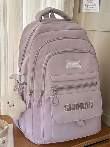 Japanese Style Large Capacity Backpack Women Nylon Waterproof School Bag Multi Pocket Casual Travel Shoulder Bag Gift