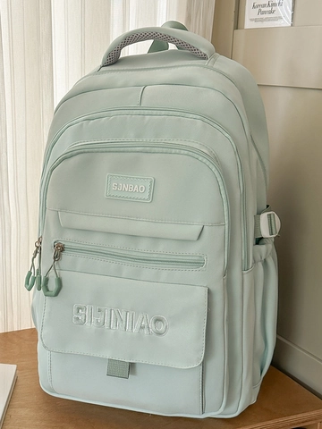 Japanese Style Large Capacity Backpack Women Nylon Waterproof School Bag Multi Pocket Casual Travel Shoulder Bag Gift