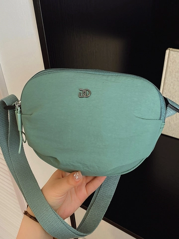 Nylon Shoulder Bag Women Casual Multi-Layer Zipper Crossbody Bag With Adjustable Wide Strap Square Mobile Phone Purse