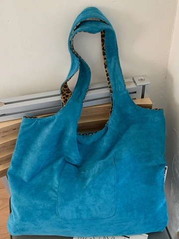 Dames Grote Capaciteit Schouder Tote Tas Stedelijk Minimalistisch Stoffen Boodschappentas Met Luipaardprint Voering Voorzak