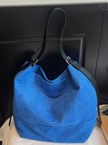 Bolso de Hombro de Cuero PU para Mujer Gran Capacidad Minimalista Color Sólido Bolso Hobo Bolso Tote de Moda para Uso Diario
